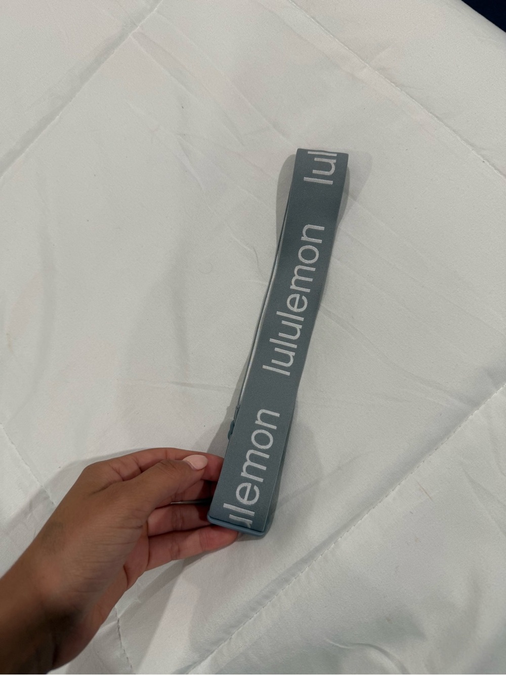lululemon athletica Gray Logo Stretch Headband